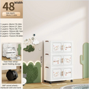 Axyaa Foldable Storage Box, Heavy-Duty Rolling Organizer for Bedroom, 2 Colors - Snacks, Clothes, Toys