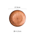 Axyaa Ceramic Shallow Plates Set for Molecular Cuisine Display and Steak - Retro Kiln Style