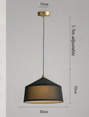 Axyaa Wabi Sabi Fabric Pendant Lamp for Bedroom & Dining Room