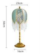 Axyaa Crystal Tassel Table Lamp LED Gold Lustre Elegant Bedrooms Princess Villa Decor