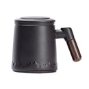 Axyaa Ceramic Tea Cup with Lid and Handle in Business Gift Box