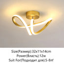 Axyaa LED Ceiling Light: Modern Minimalist Bedroom Balcony Chandelier Corridor Fixture