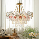 Axyaa French Crystal Chandelier for Home Living Room, Bedroom, and Dining Room