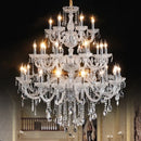 Axyaa Luxury Crystal Chandelier Lighting Top Grade K9 Crystals for Villa Foyer