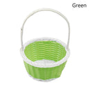 Axyaa Flower Storage Basket Round Plastic Vine Shopping Hamper
