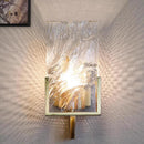Axyaa Crystal Wall Lamp: Luxury Living Room Staircase & Bedroom Bedside Light