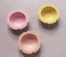 Axyaa Bamboo Fiber Flower Bowl Set - Food Grade Complementary Tableware