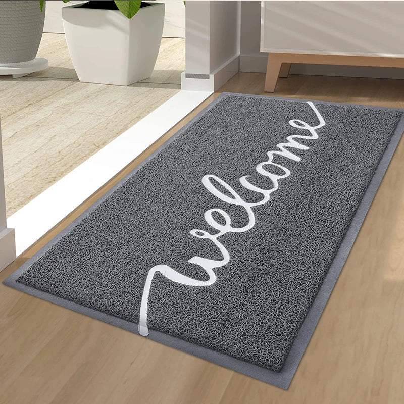 Axyaa Garden Dirt Trapper Entryway Mat - Cute Letters Non-Slip Door Mat