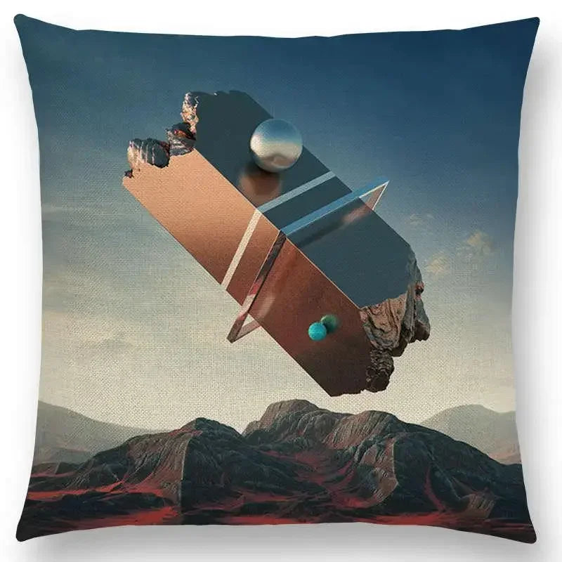 Vivid Axyaa 3D Print Spar Metal Sofa Cushion Cover Suite
