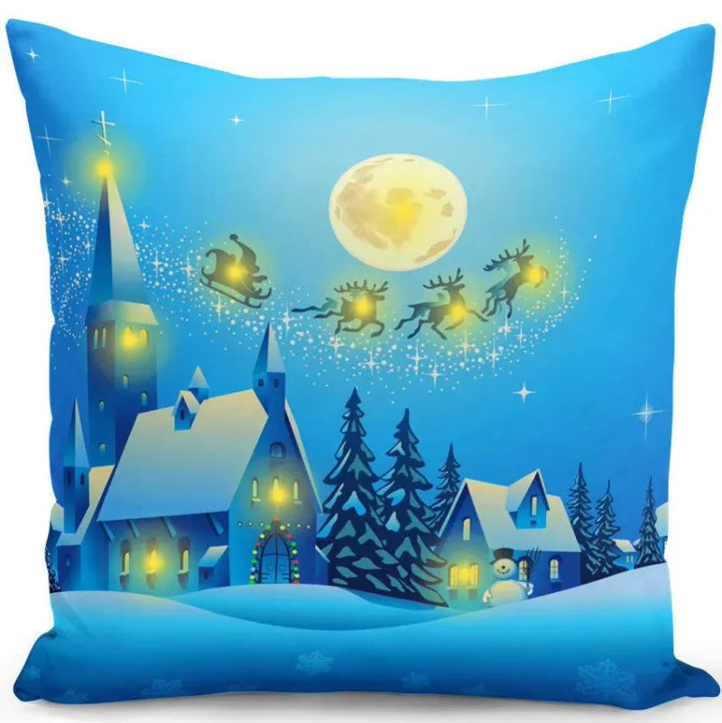 Axyaa Christmas Santa Claus Tree Pillow Case 45x45cm