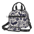 Axyaa Halloween Bats Insulated Lunch Bag with Adjustable Strap