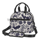 Axyaa Halloween Bats Insulated Lunch Bag with Adjustable Strap