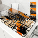Axyaa Geometric Lines Drain Pad for Kitchen and Bathroom
