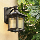 Axyaa Solar Wall Light: Modern LED Outdoor Fixture, Waterproof for Porch, Patio, Courtyard