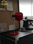 Axyaa Mini Coupe LED Desk Lamp Iron Art Adjustable Bedroom Study Light - Black/White/Red/Yellow