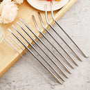 Axyaa Stainless Steel Straw Set with Cleaner Brush Home Bar Accessory