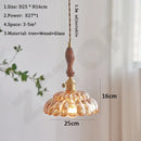 Axyaa Glass LED Pendant Light: Modern Hanging Lamp for Dining Room, Bedroom, Kitchen