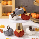 Axyaa Plush Pumpkin Decorations - Fall Table Mantel Decor for Halloween Thanksgiving