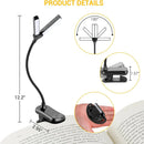 Axyaa Dual Head Book Light: Touch Control, Stepless Dimming, Eye-Friendly Reading Lamp