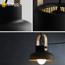 Wooden Pendant Light by Axyaa - E27 Hanging Lamp for Bedroom, Kitchen, Living Room