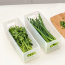 Axyaa Foldable Scallion Storage Box with Handle - Kitchen Food Organizer