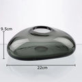 Axyaa Round Glass Vase Hydroponics Plant Pots Aesthetic Room Decor