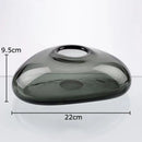 Axyaa Round Glass Vase Hydroponics Plant Pots Aesthetic Room Decor