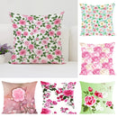 Axyaa Roses Flowers Pillowcase 45*45 Decorative Cover for Living Room Beds