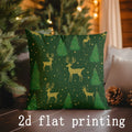 Christmas Trees Pillow Covers for Sofa Bedroom Car by Axyaa