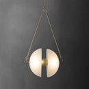 Axyaa Glass LED Pendant Lights | Copper Hanging Lamp for Home & Commercial Decor