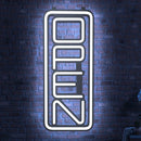 Axyaa Vertical LED Neon Open Sign - Ultra Bright for Store Promotions