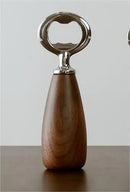 Axyaa Wooden Handle Beer Bottle Opener - Solid Wood & Stainless Steel