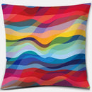 Rainbow Square Pillowcase by Axyaa: Home & Car Decor Accent