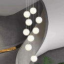 Axyaa Modern Duplex Staircase Pendant Light - Villa Magic Bean Style