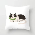 Axyaa Naughty Cat Home Decor Cushion Cover Square Polyester Pillowcase 45x45cm