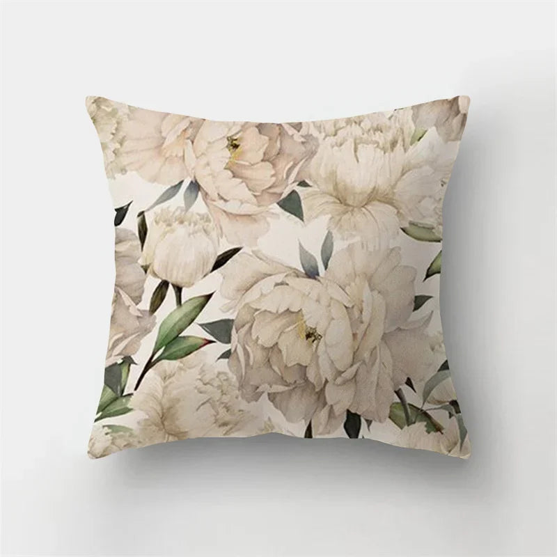 Deer Animal & Natural Leaves Cushion Cover by Axyaa - Home Decoration