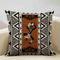Axyaa Geometric Sofa Cushion Cover 45x45cm Linen Double-sided Print