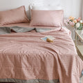 Axyaa Cotton Summer Quilt 4-Piece Set, Single Size, Thin and Washable