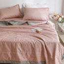 Axyaa Cotton Summer Quilt 4-Piece Set, Single Size, Thin and Washable