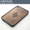 Axyaa Bamboo Tea Tray for Home Living Room Storage, Japanese Style Teaware