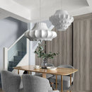 Axyaa Designer Silk Pendant Lamp: Elegant LED Lighting for Dining Room & Kitchen Island