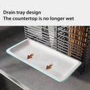Stainless Steel Countertop Knife Holder with Drain Tray by Axyaa