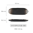 Axyaa Ceramic Leaf Plate Set for Sushi, Sashimi, Hot Pot, Barbecue - Japanese Tableware