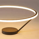Axyaa Modern Round LED Ceiling Chandelier for Bedroom and Dining Room Lighting