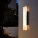 Axyaa Marble LED Wall Light: Modern Minimalist Outdoor Waterproof Porch Lamp.