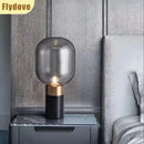Axyaa Marble Glass Desk Lamp: Modern Light Luxury Living Room Bedroom Decor