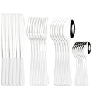 Black Stainless Steel Cutlery Set for Family Parties by Axyaa