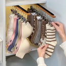 Axyaa Wooden Hat & Sock Rack: Multi-functional Wardrobe Organizer & Clothes Hanger