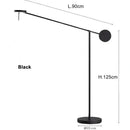 Axyaa Nordic Black Table Lamp: Adjustable Desk Light for Living Room and Bedroom