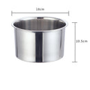 Axyaa Stainless Steel Food Storage Canister with Lid - Kitchen Organizer & Spice Box